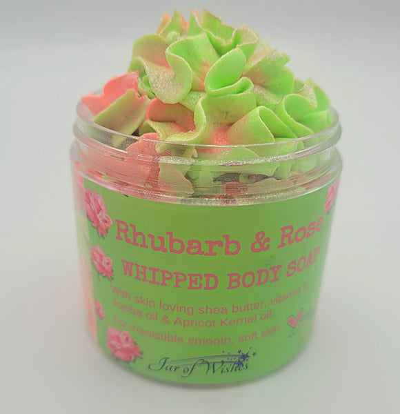 Rhubarb & Rose Whipped Body Soap