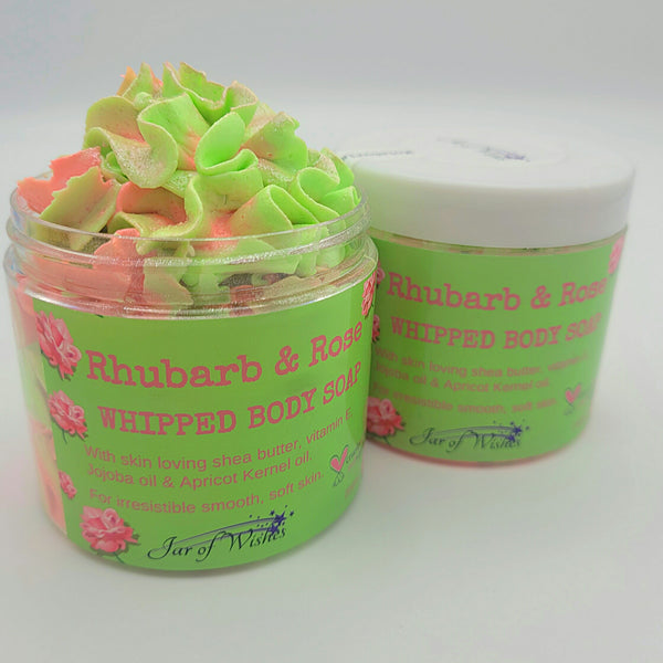 Rhubarb & Rose Whipped Body Soap